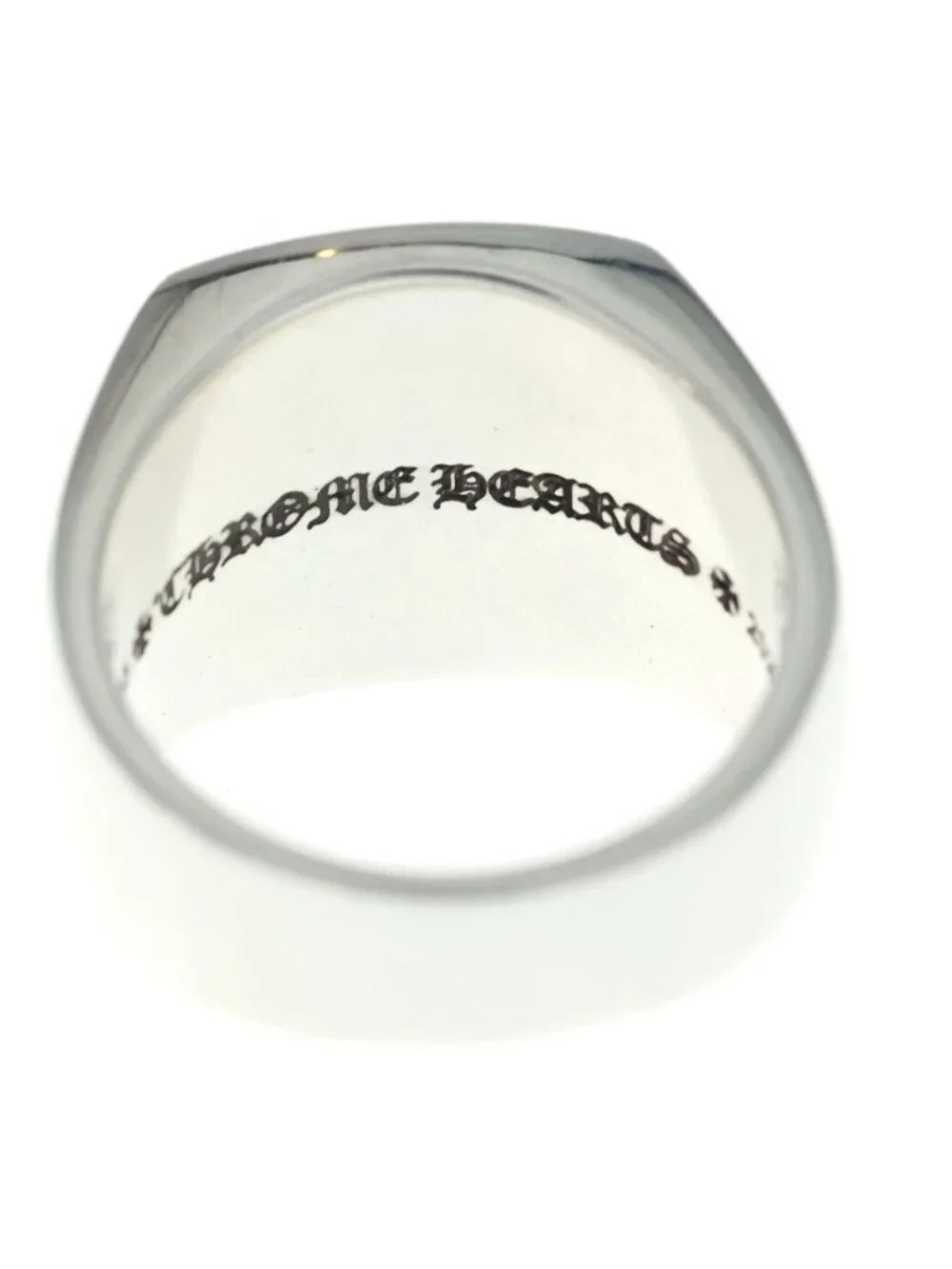 Chrome Hearts Lrg Champion P Dmnd Large Pave Diamond Silver Ring